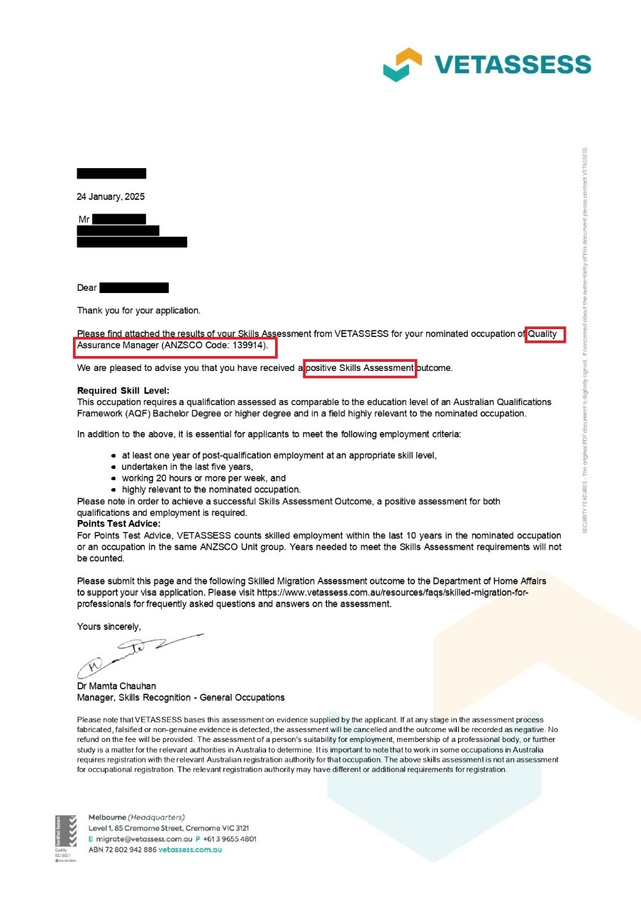 Quality Assurance Manager Assessment